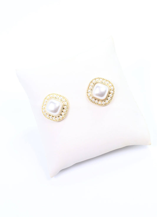Gomez Pearl Stud Earring GOLD: Default