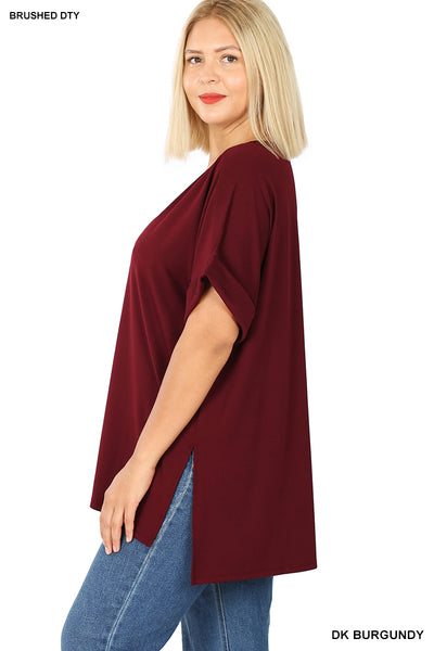 On Repeat Tee-Burgundy