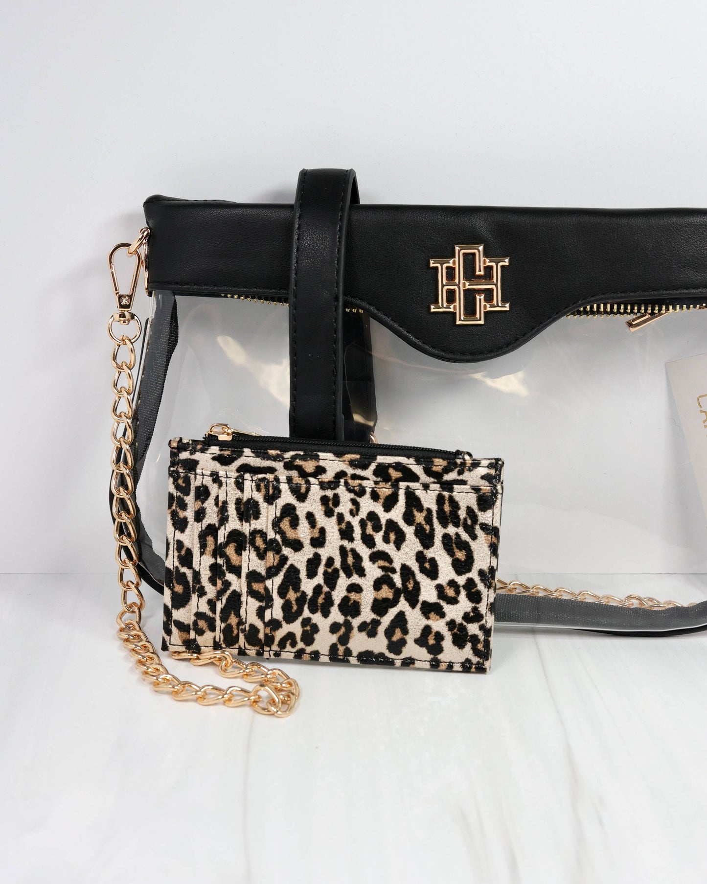 Madi Clear Crossbody BLACK: Default