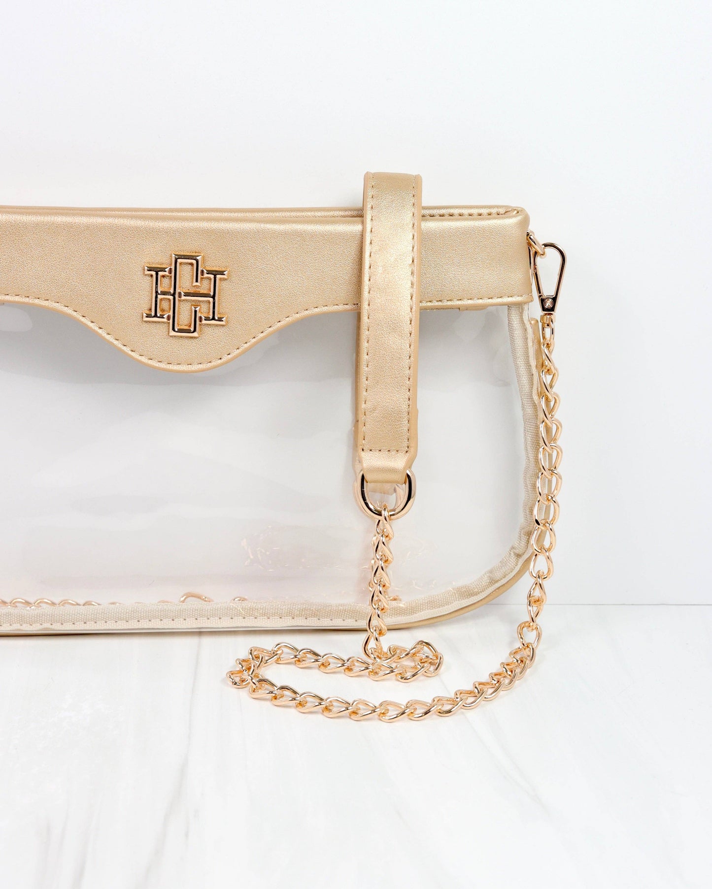 Madi Clear Crossbody GOLD: Default