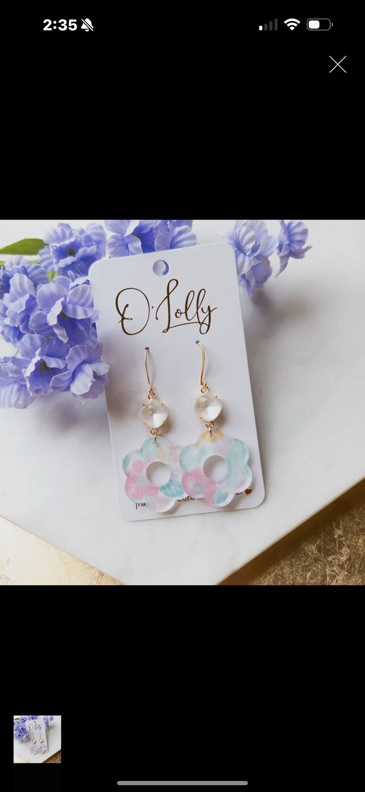 O’Lolly Pastel Flower Earrings