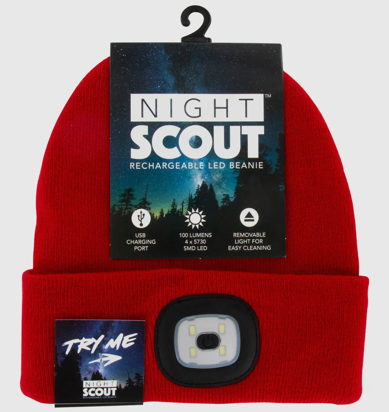 Nightscope Rechargeable LED Beanie-Pink