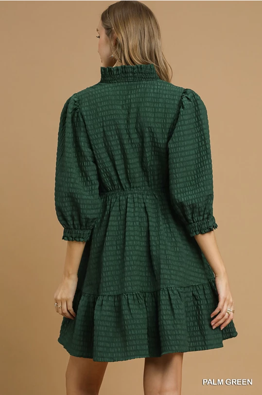 Palm Green Babydoll Dress