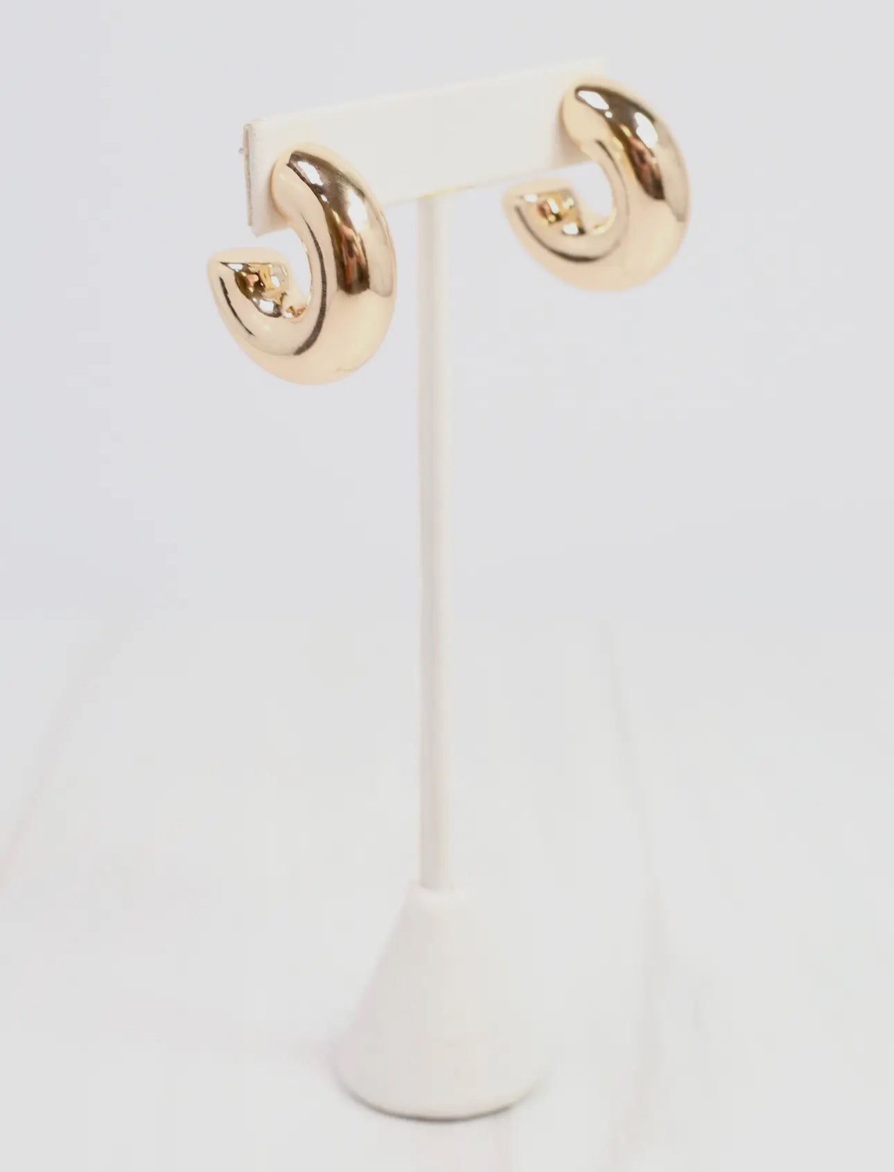 Caroline Hill Thorson Shiny Gold Hoop Earring