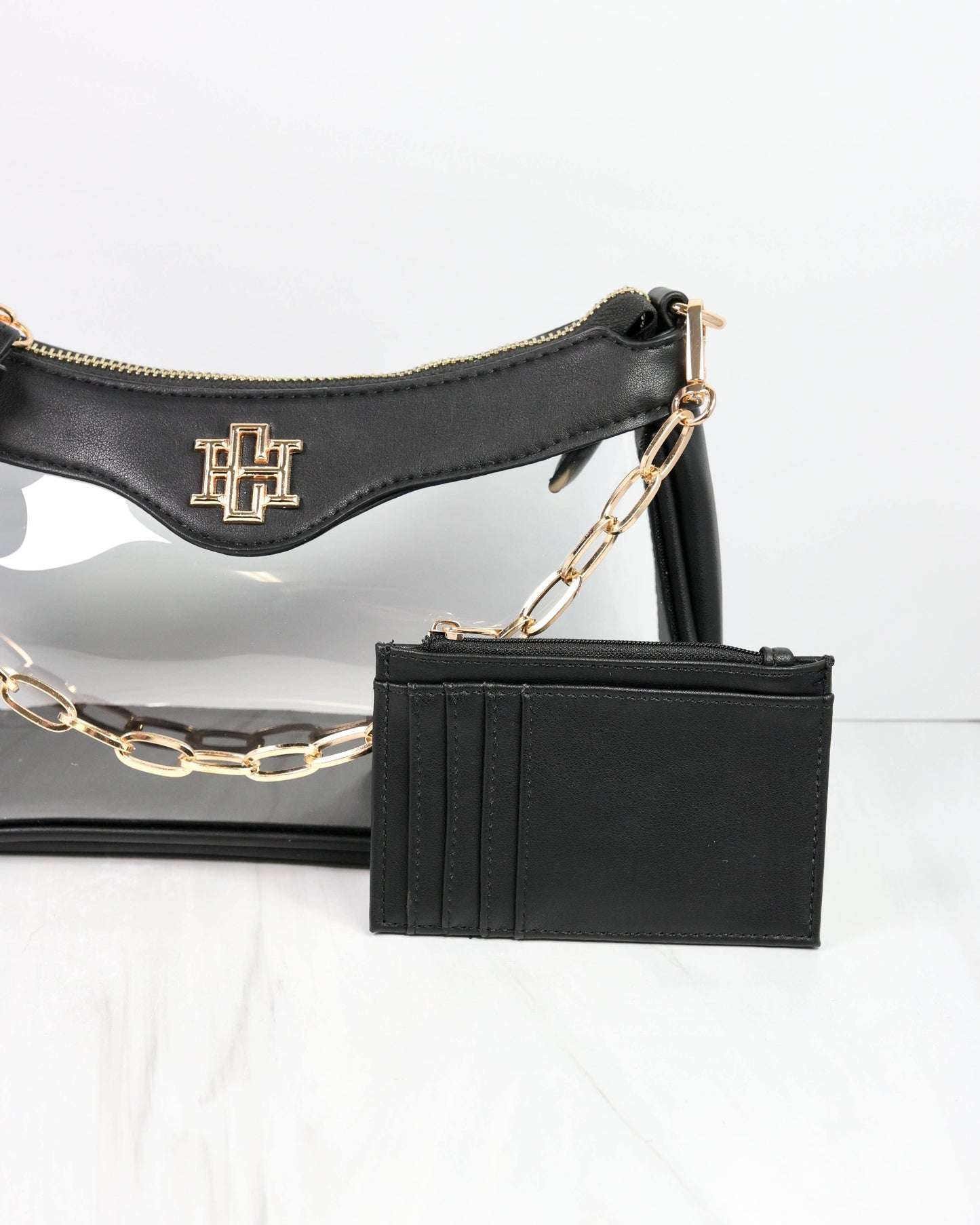 Cassidy Clear Crossbody BLACK: Default