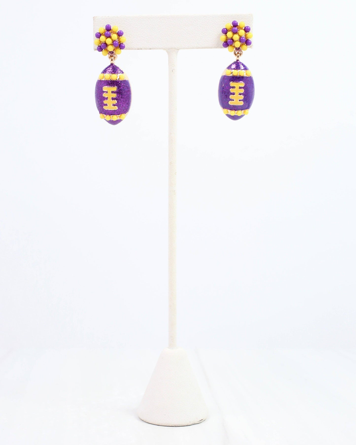 Adler Football Earring Purple Gold: Default