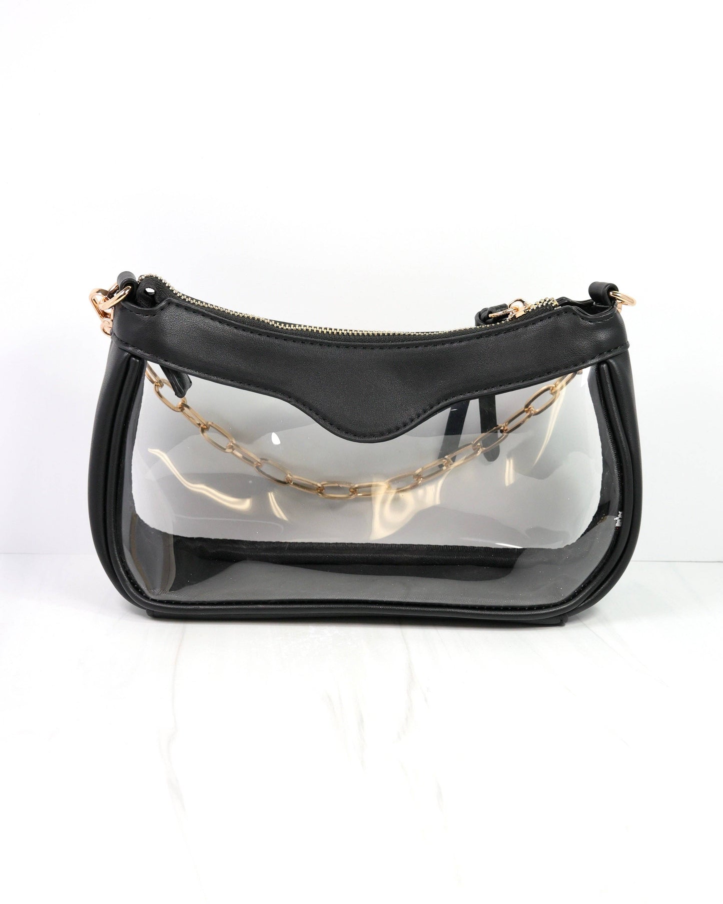 Cassidy Clear Crossbody BLACK: Default