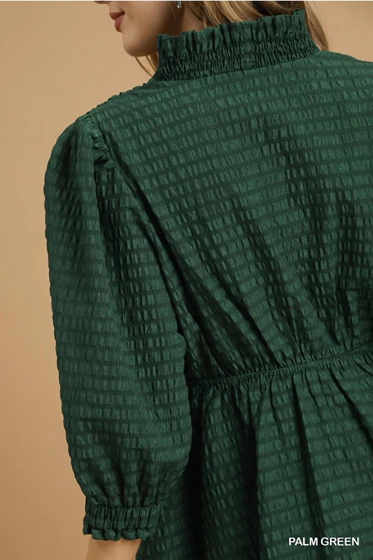Palm Green Babydoll Dress