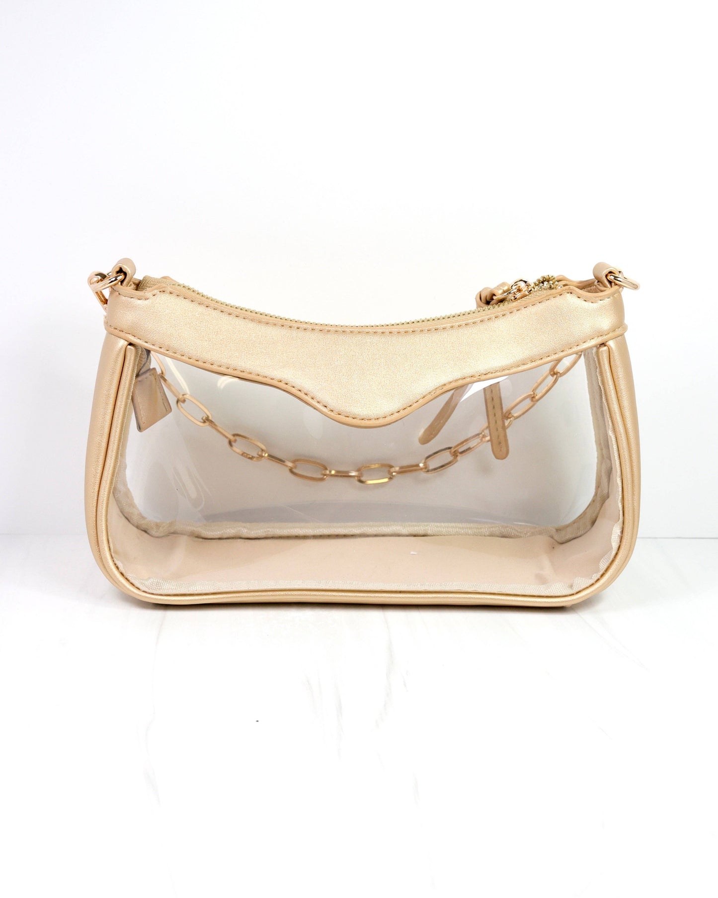 Cassidy Clear Crossbody GOLD: Default