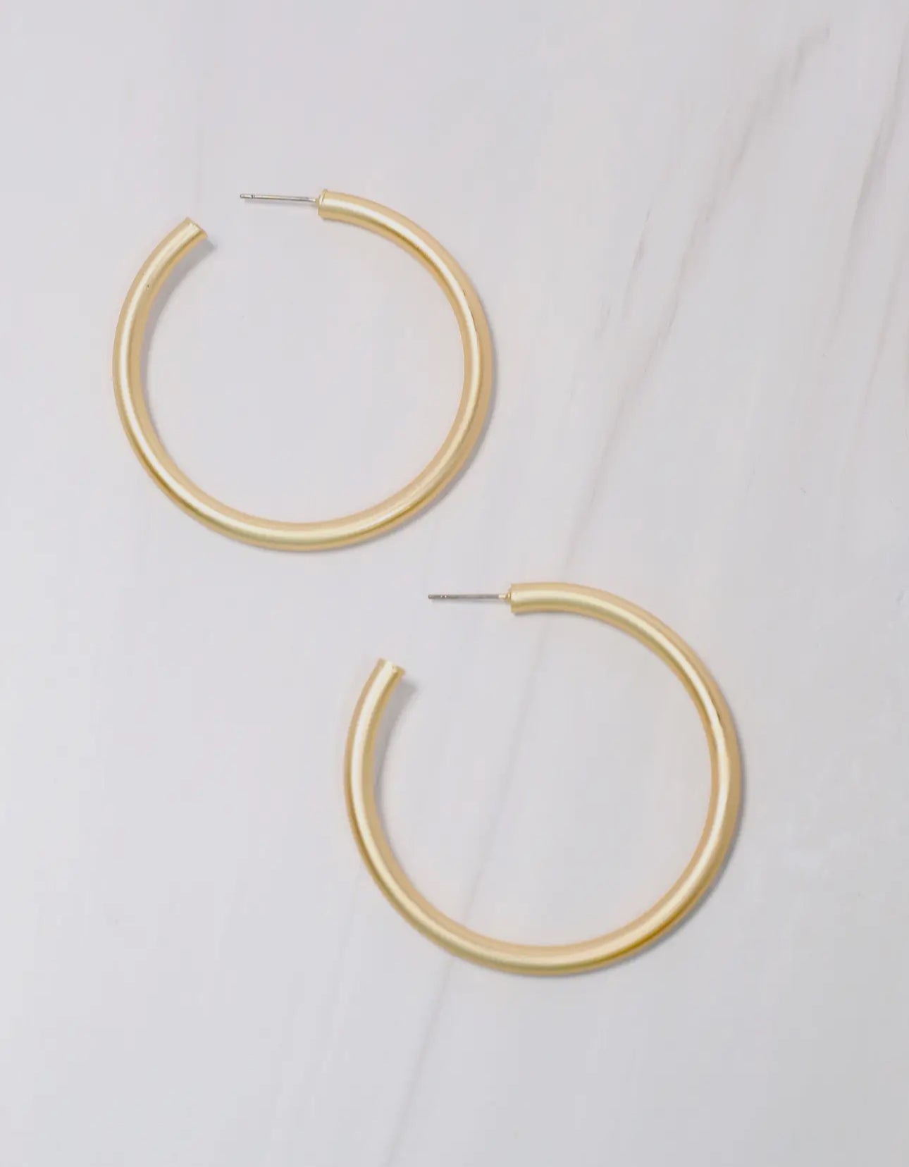 Chantell Hoop Earring Matte Gold
