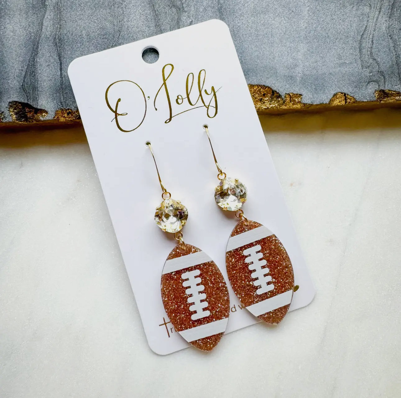 O’Lolly Football Earrings