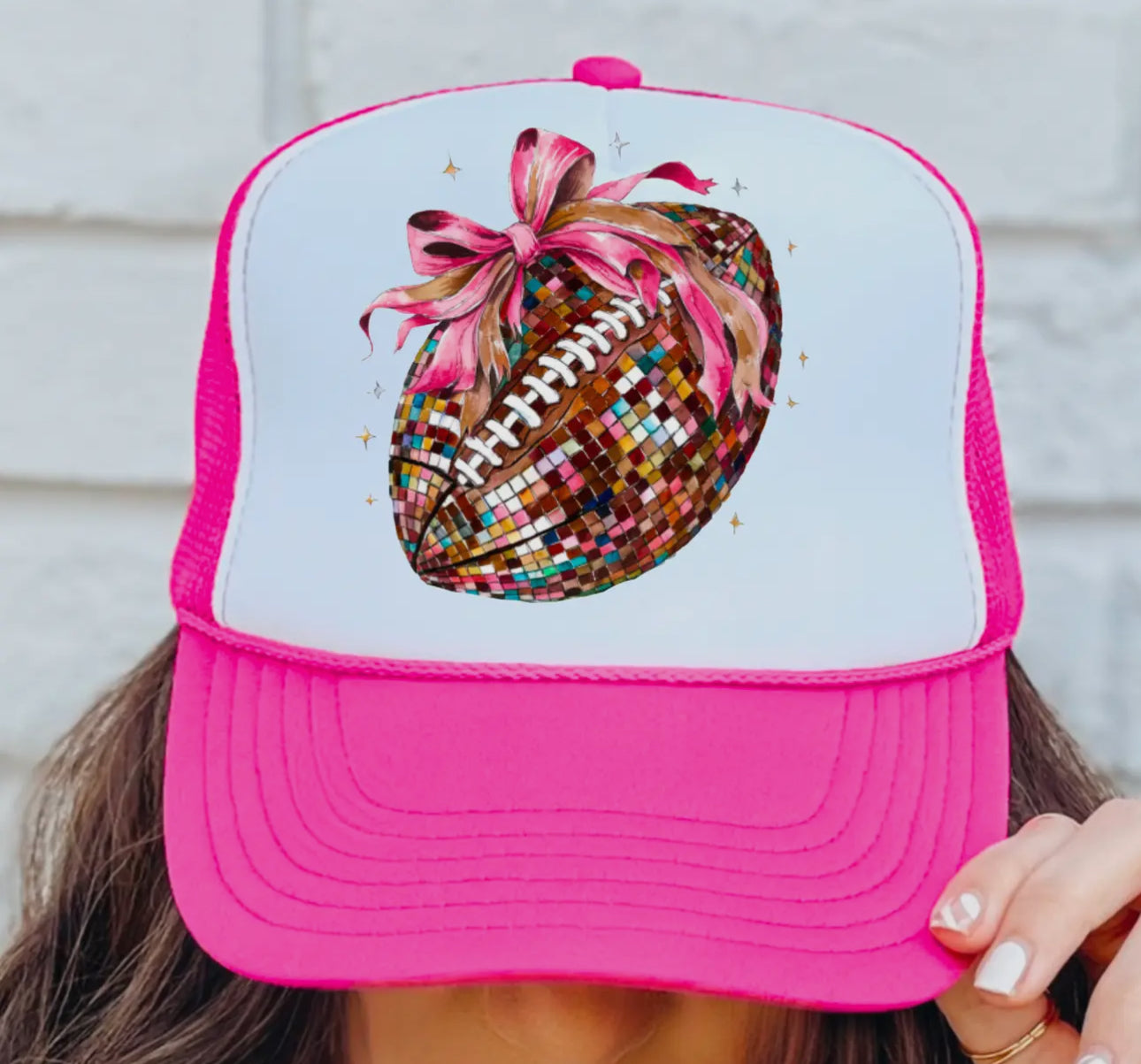 Disco Coquette Football Hat