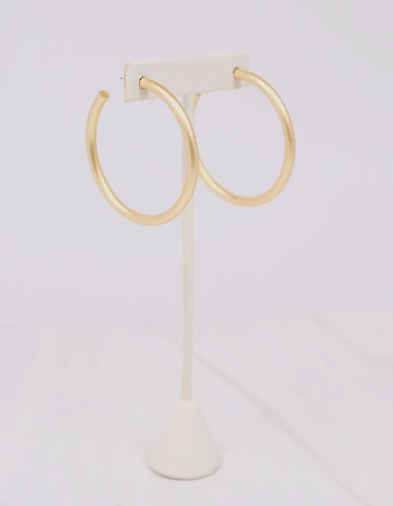 Chantell Hoop Earring Matte Gold