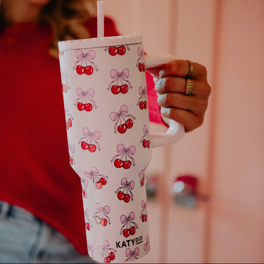 Cherry Bow 38oz Tumbler