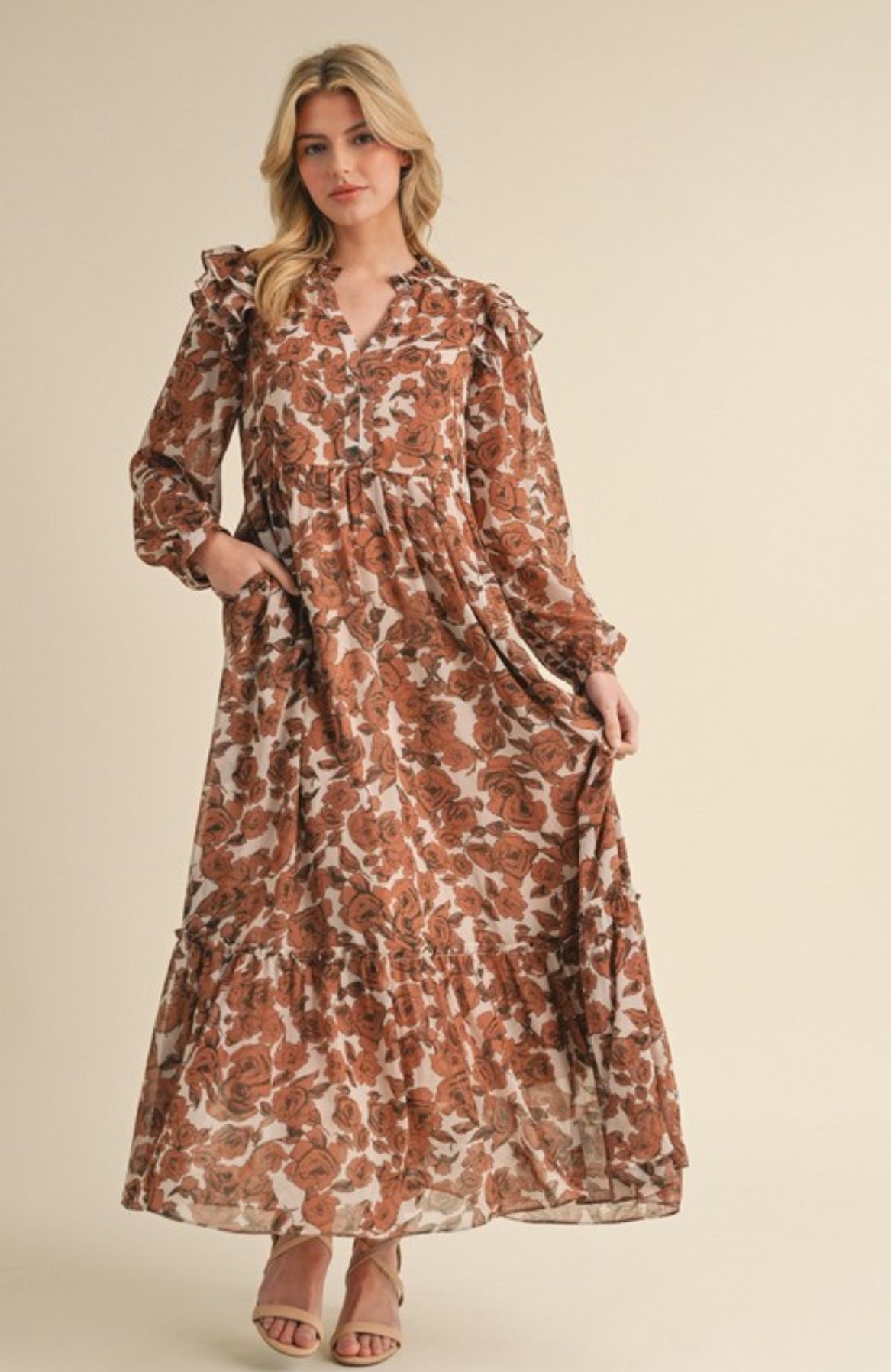 Floral Ivory Dress