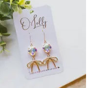 O’Lolly Gold Bow AB Earrings