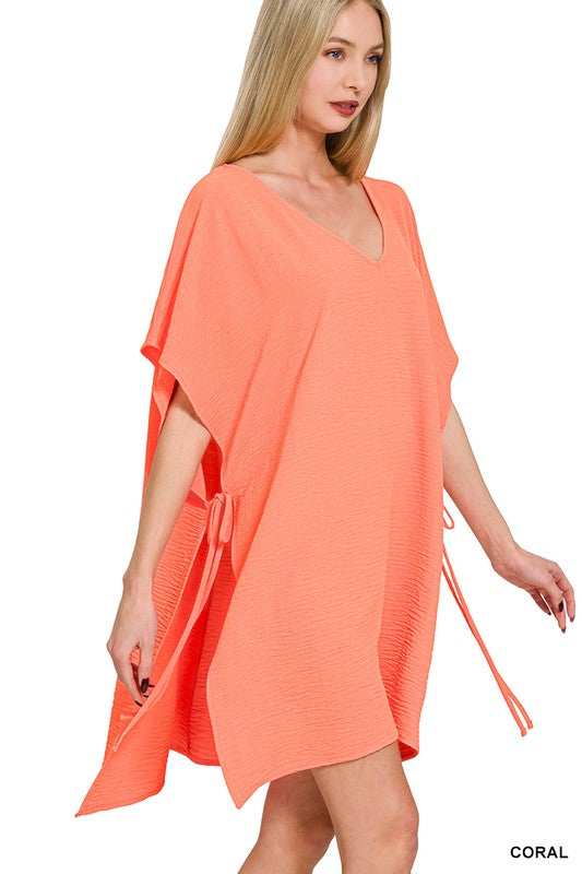 Swim Cover Up - Coral