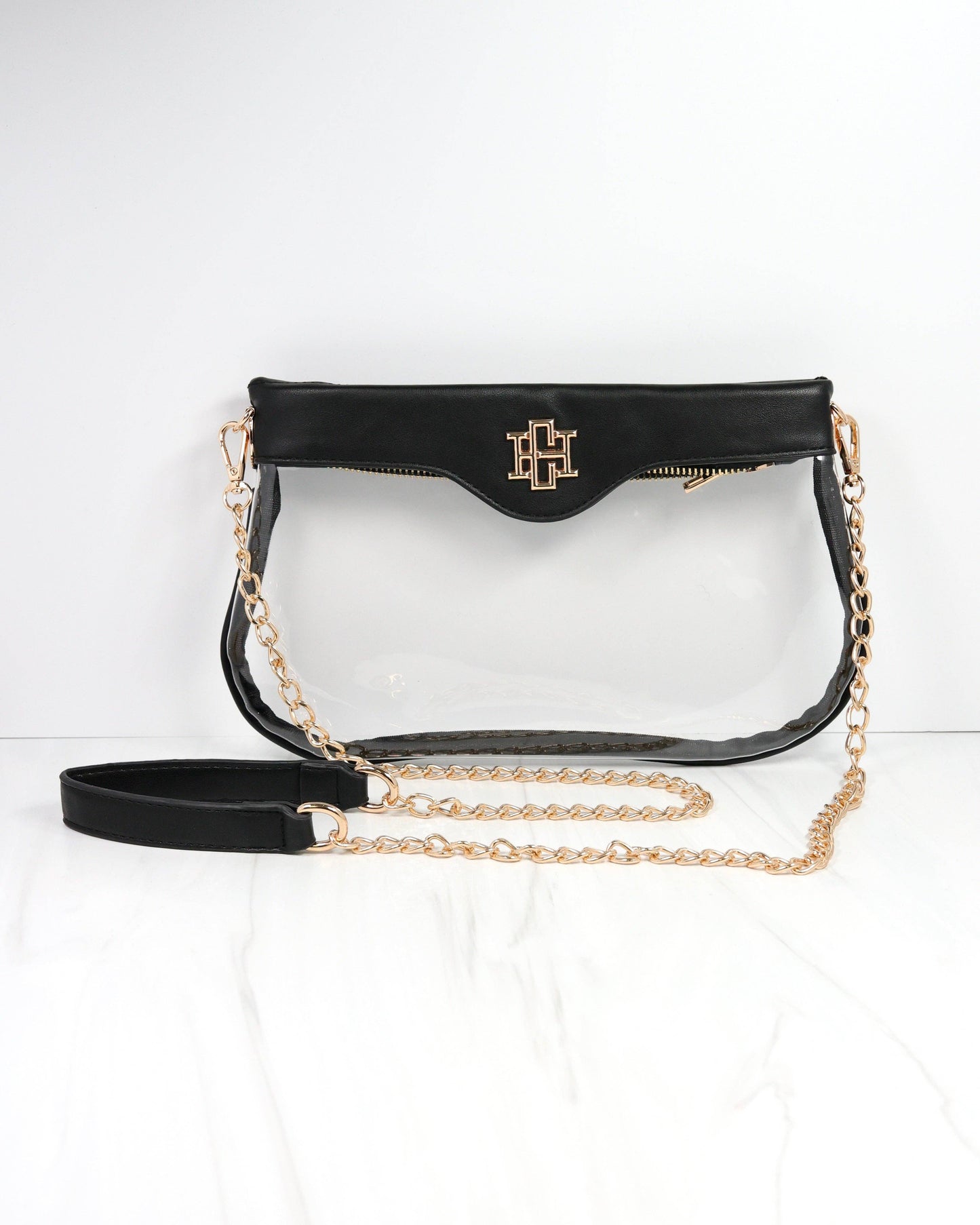 Madi Clear Crossbody BLACK: Default