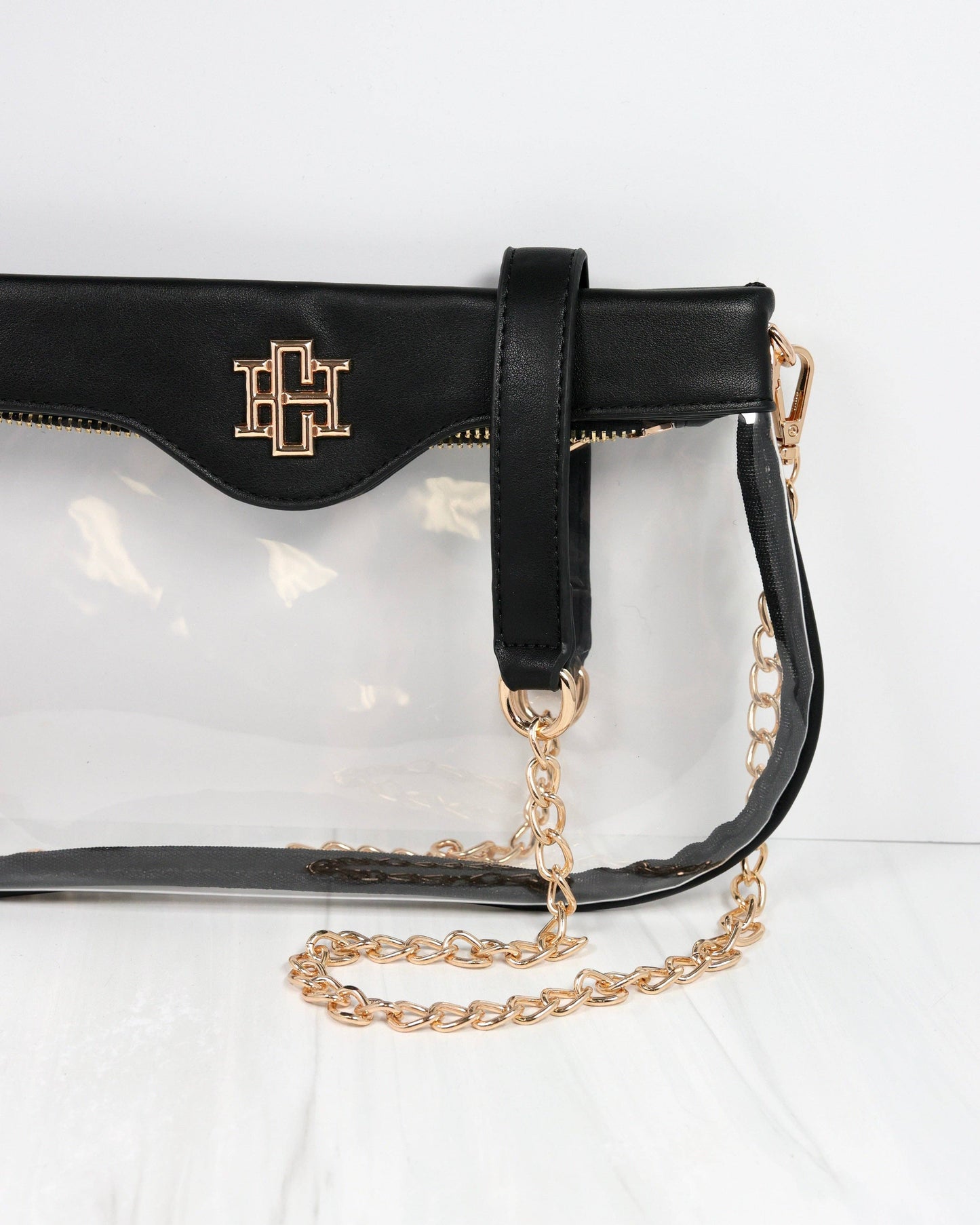 Madi Clear Crossbody BLACK: Default
