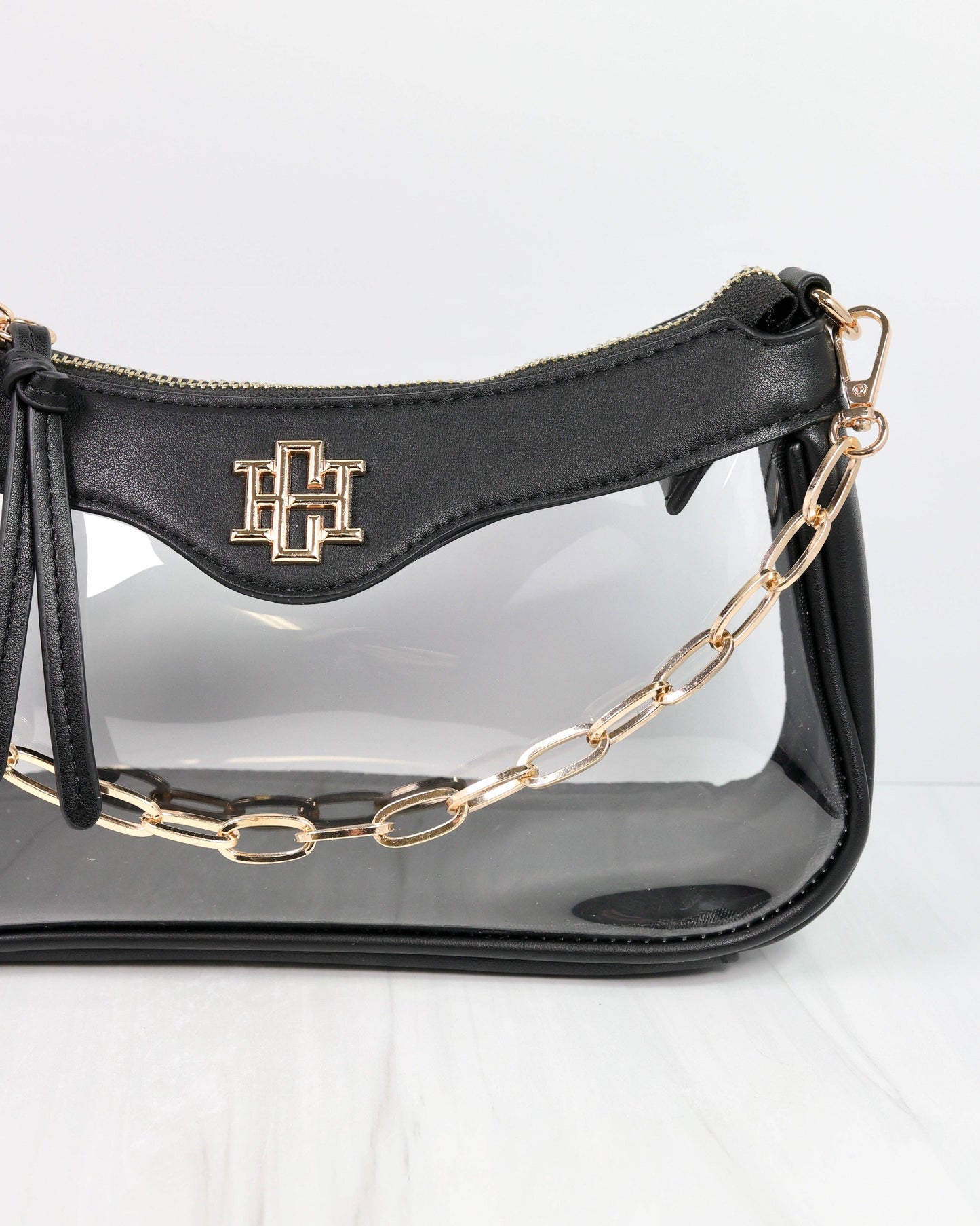 Cassidy Clear Crossbody BLACK: Default
