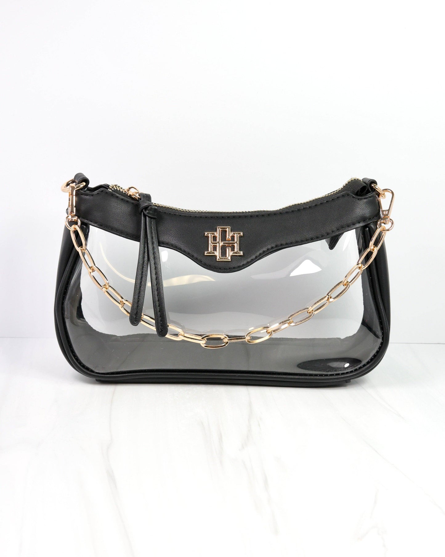 Cassidy Clear Crossbody BLACK: Default