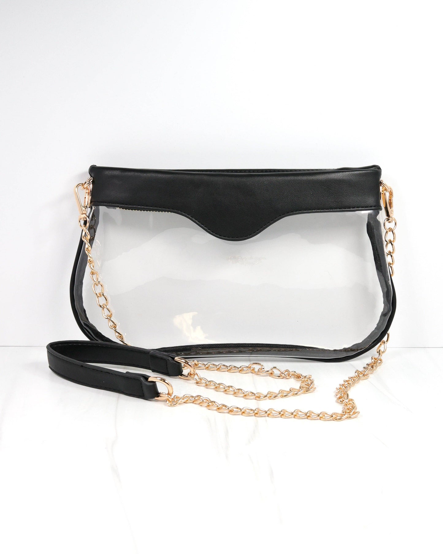 Madi Clear Crossbody BLACK: Default