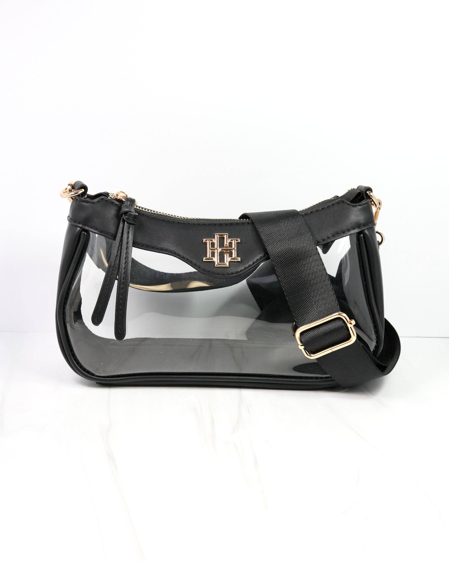 Cassidy Clear Crossbody BLACK: Default