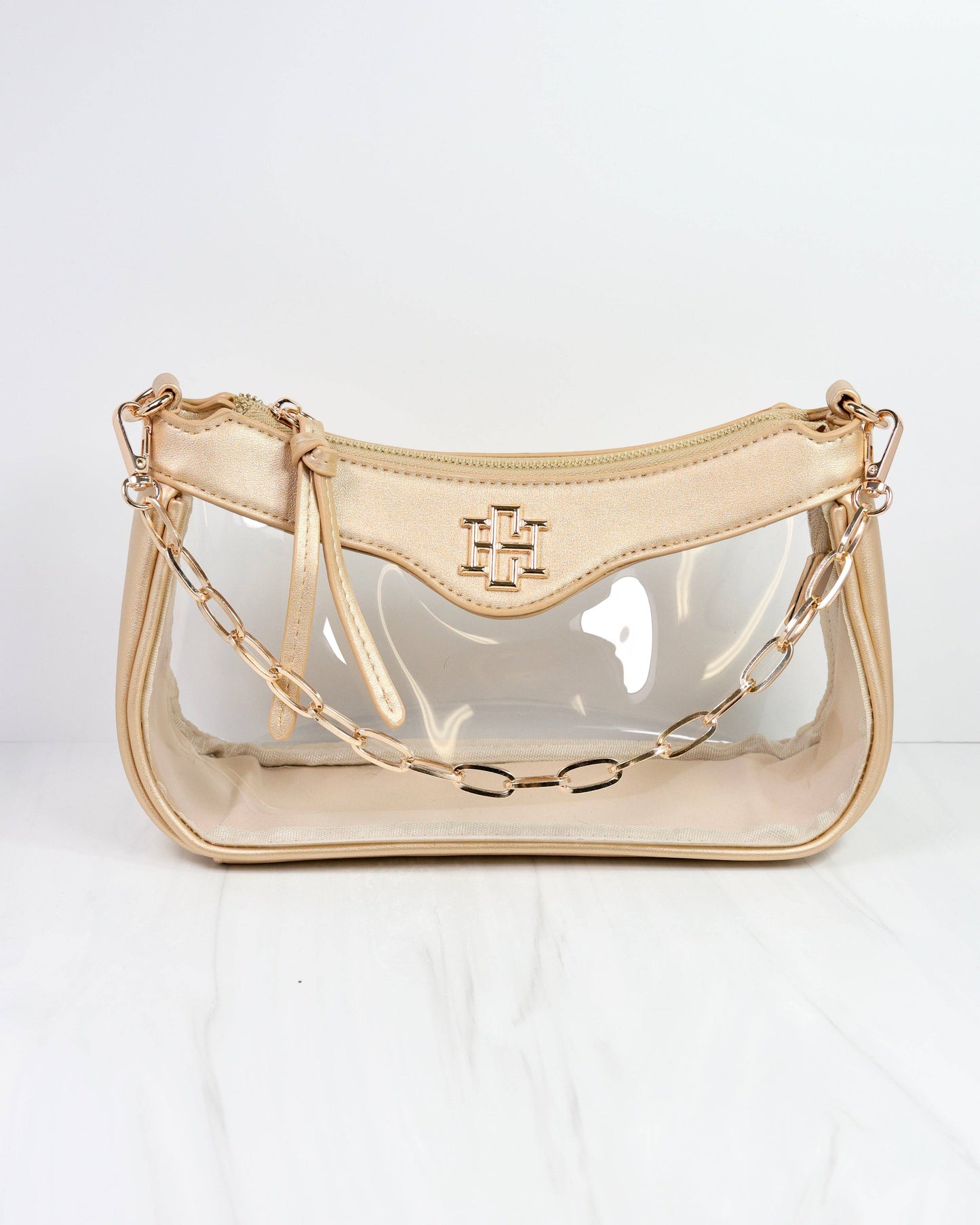 Cassidy Clear Crossbody GOLD: Default