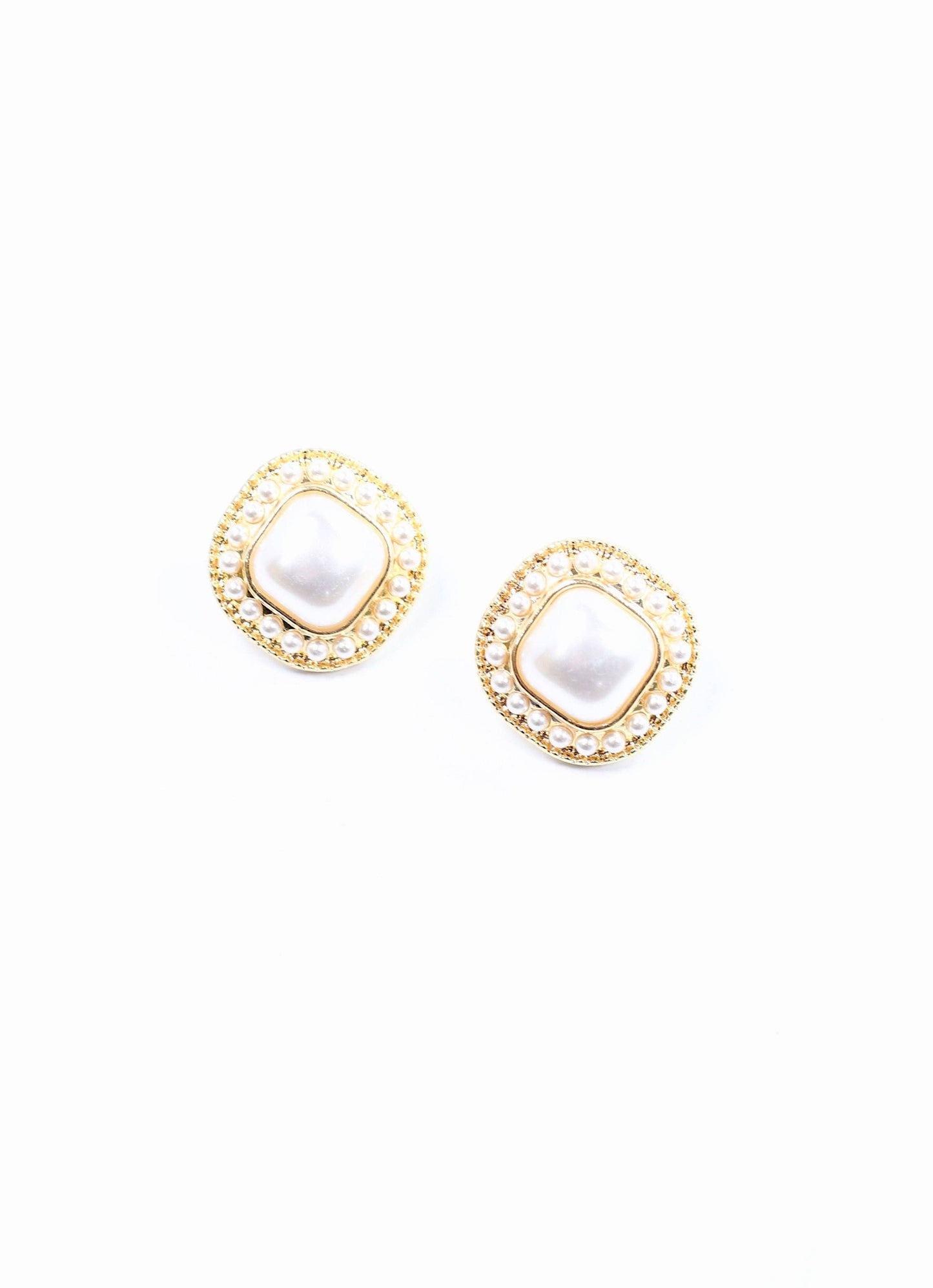 Gomez Pearl Stud Earring GOLD: Default
