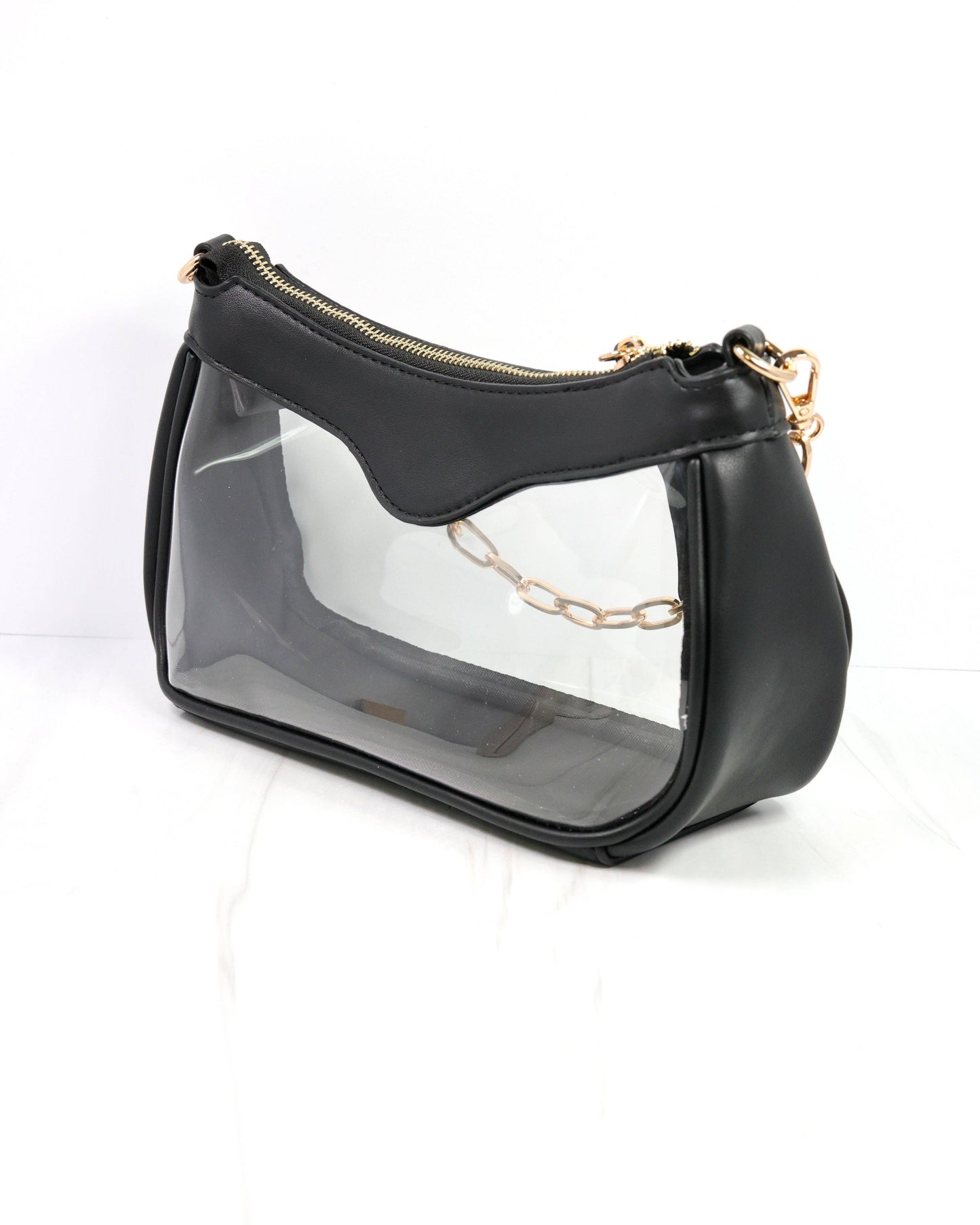 Cassidy Clear Crossbody BLACK: Default