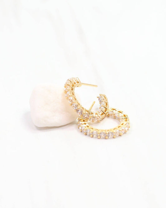 Olivia Hoop Earring Gold: Default