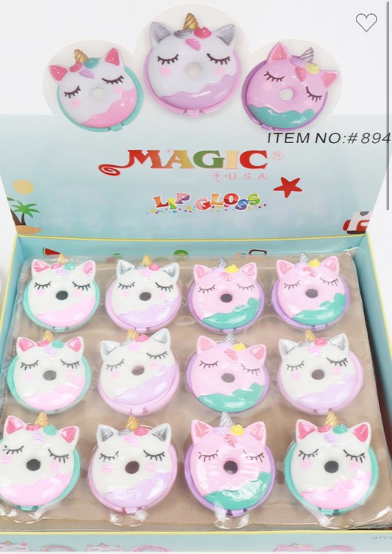 Unicorn sweet donut lipgloss