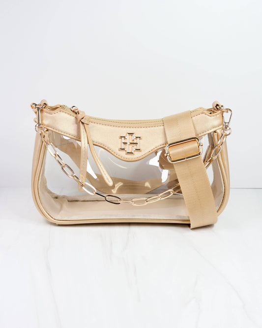 Cassidy Clear Crossbody GOLD: Default