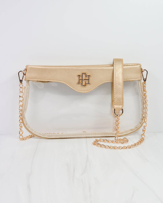 Madi Clear Crossbody GOLD: Default