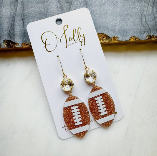 O’Lolly Football Earrings