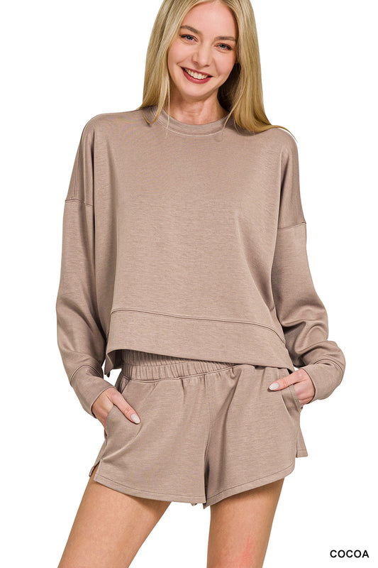 Cocoa Scuba Long Sleeve & Shorts Set