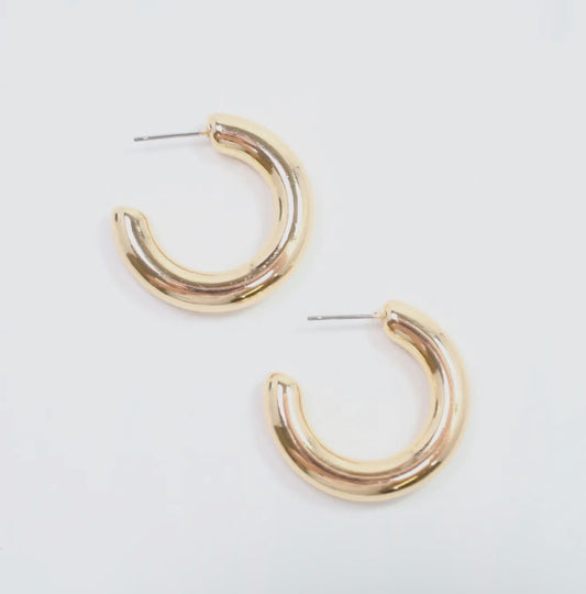 CH Jesse Hoop Earring Shiny Gold