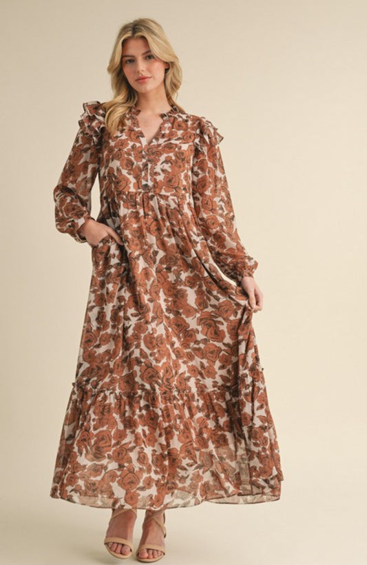 Floral Ivory Dress