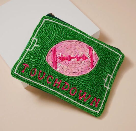 Touchdown Beaded Coin Purse