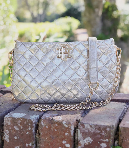 Livi Quilted Crossbody Cham. Pop Bag