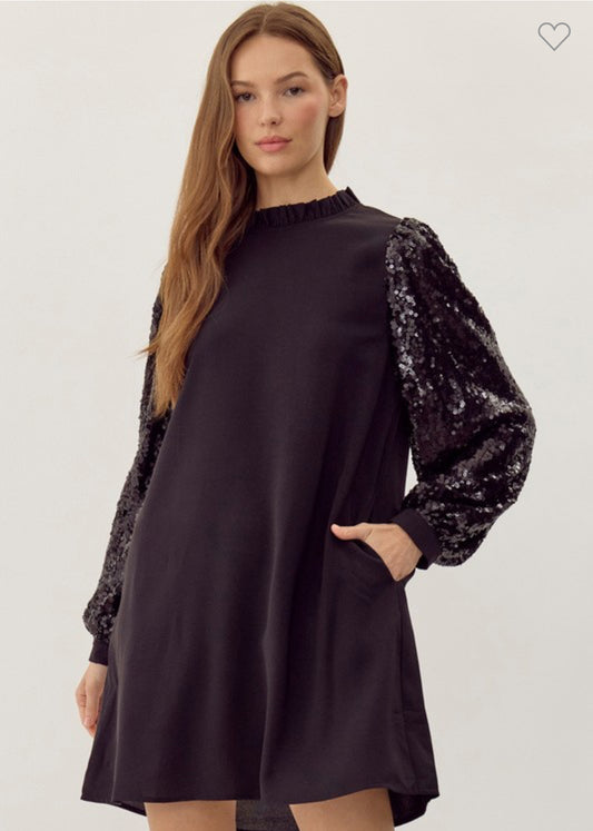 Midnight Sequin Dress