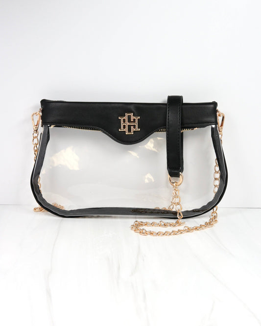 Madi Clear Crossbody BLACK: Default