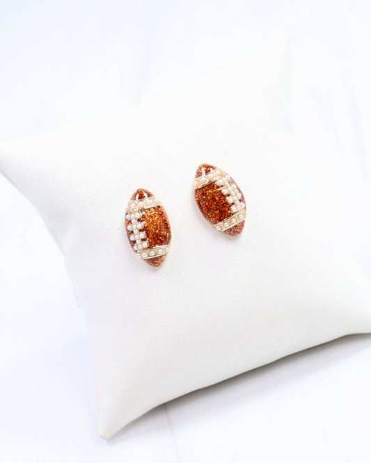 Enamel Football Stud Brown: Default